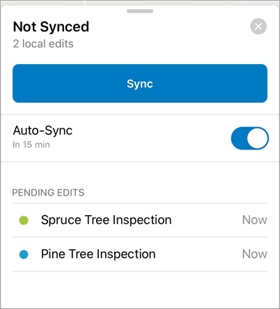 Sync panel